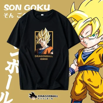 Dragon Ball Goku Moda T-shirt cu Maneci Scurte Tricou Supradimensionat Harajuku Liber Streetwear Pulover Barbati Topuri Casual Haine 18