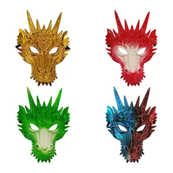 Dragon Masca 3D Acopere Capul Noutate Petrecere Jumătate Masca de Fata Mascat de Halloween, Masca de Carnaval, Cosplay Prezinta Festivalul Adulți Bărbați