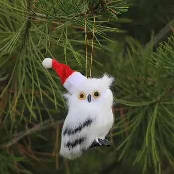 Drăguț De Crăciun De Pluș Bufnita Ornamente De Crăciun Copac Agățat Moale De Pluș Owl Model Pedant Xmas Party Decor Acasă Jucărie De Pluș 6