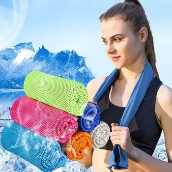Durată Instant Chill Microfibra Înot, Yoga, Gimnastică De Răcire Prosop Rapid-Uscat Gheață Prosop Fata Sport Prosop De Răcire Rapidă 11