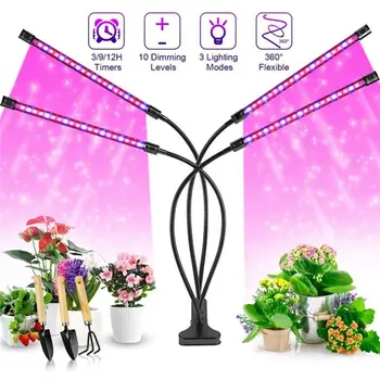 Estompat Clip-on USB LED Full Spectrum Răsad de Flori în Creștere Cresc Lumini de Gradina Aprovizionarea Plantelor Lampa 17