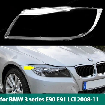 Far auto Lens Cover Transparent cap de lumină lampă de Coajă de Lumină Obiectiv de Protecție pentru BMW Seria 3 E90 E91 LCI facelift 2008-2011 19