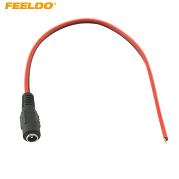 FEELDO 2 buc 5,5 mm/2.1 mm de sex Masculin DC Adaptor Coaxial/Concentrice/Baril/Sfat Conector de Alimentare cablu de sârmă#FD-4163 8