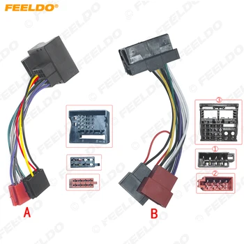 FEELDO Radio Auto Conversie Stereo Plug Fir Adaptor Pentru Citroen Peugeot ISO Radio CD Cablajul OEM Cap Unități de Cablu 20