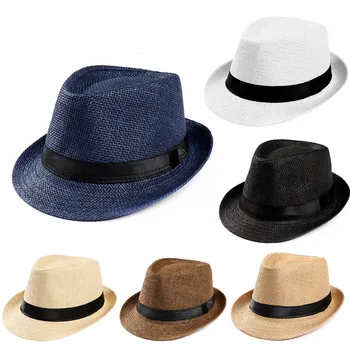 Femei Bărbați Pălărie La Modă 2024 De Vară, Pălării De Soare Unisex Moda Trilby Gangster Capac Plaja Casual Jazz Pălărie De Cowboy De Călătorie Palarie De Soare