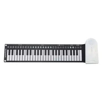 Flexibil Roll-Up Tastatură De Pian De Învățământ Electronic Digital De Muzica De Pian Tastatură 49 Chei Pliabile Mână Rola De Pian Portabil 21