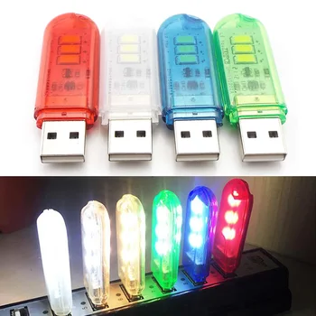 Flexibil USB LED Lumini de Noapte DC5V USB Mini LED Lumină de Carte 1.5 W de Birou LED-uri Lampă de Lectură Atingeți Comutatorul Roșu Albastru Verde Alb K5 15