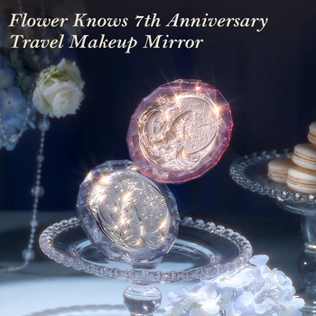Flori Știe 7 ani de Călătorie Machiaj Oglindă de Cristal Roz Lunii Sirena 18