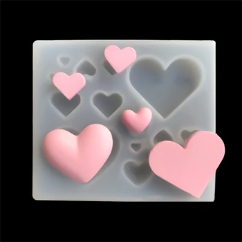Forma de Inima minunat Cub de Piatră Cires Triunghi Mucegai Silicon Pentru Bijuterii Cercei Pandantiv de a Face Meserii UV Rășină Epoxidică Matrite 7
