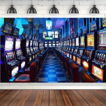 Fotografie Fundal Noroc Câștigător A Juca Jocul Casino Jocul Gamble Sala De Fundal Pentru Las Vegas Temă Petrecere De Aniversare Decor Banner