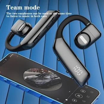 General Singură Ureche-cârlig Căști Albastru-dinte 5.3 Căști fără Fir de Afaceri, Sport, Muzica Casti cu Microfon pentru Apple Huawei