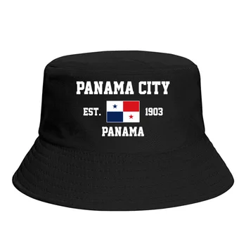Găleată Pălării Panama EST.1903 Panama City Emblema Steag Umbra Soare Se Răcească În Aer Liber De Vară Pescar Capace De Pescuit Pălărie 13