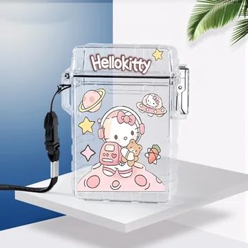 Hellokitty Desene Animate Tabachera Kawaii Moda Anime De Imprimare Din Plastic Flip Cover Transparent Rezistent La Umiditate Țigară Cutie De Depozitare 7