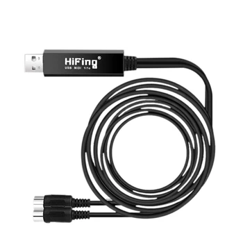 HiFing USB ÎN AFARĂ de Interfață MIDI Convertor/Adaptor cu 5-PIN DIN Cablu MIDI pentru PC/ Laptop/ Mac 12