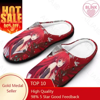 High School DxD Rias Gremory 15 Sandale De Pluș Casual Incalzi Pantofii Termică Pentru Barbati Pentru Femei Papuci De Casa Anime Catâr 6