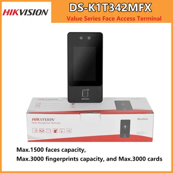 Hikvision Valoarea Serie Fata Terminal de Acces DS-K1T342MFX Max.1500 fețele capacitate, Max.3000 de amprente capacitate, Max.3000 de cărți 15