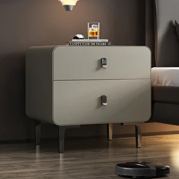 HOOKI Oficial o Nouă Lumină Lux Noptieră Simplu Dormitor Modern din Lemn Masiv Sertar de Dulap de Depozitare Celebritate pe Internet Adva 21