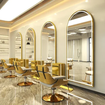Hotsales salon de coafură oglinzi frizer oglinda salon de scaun și oglindă set frumusete alte echipamente salon set de mobilier 19
