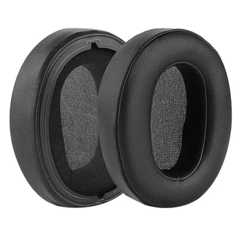 Inlocuire Tampoane pentru Urechi pentru Sony WH-XB900N Căști Pernițele din Piele Cască Ureche Pernă de Piese de schimb (Negru) 15