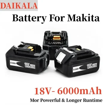 Instrument Baterie Original Makita18V 6.0 Ah Litiu-ion Reîncărcabilă Instrument de Putere a Bateriei, Înlocuirea LXT BL1860B BL1860 BL1850 10