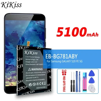 KiKiss EB-BG781ABY 5100mAh Înlocuire Baterie pentru Samsung Galaxy S20 S 20 FE 5G SM-G781 A52 SM-A526/DS Baterii Instrumente
