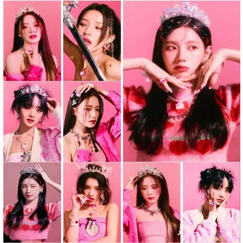 Kpop Fata de Grup Idol Gidle Poster, Postere si Printuri Panza de Imprimare de Perete de Artă Modernă Imagine pentru Camera de zi de Decorare Acasă 4