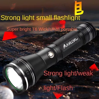 Lanterna portabil de mici USB reîncărcabilă super-luminoase în aer liber de uz casnic de urgență lanternă mică 8