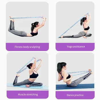 Latină De Fitness Centurii Benzile De Rezistență Pilates Yoga Elastic Sport Exercis 8/9 Cu Dans, Stretching Bucle Trage Curea Model 1