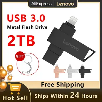 Lenovo USB Flash Drive Pentru IPhone Cu 2 In 1 USB 3.0 Pen Drive Pentru Interfață Fulger Pendrive 2TB Pentru Iphone13/14/ IPad/PC 13
