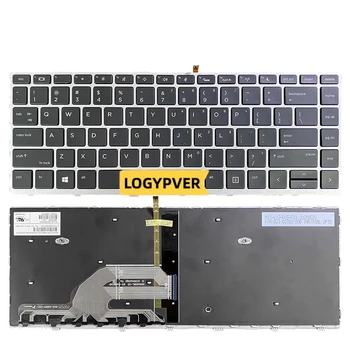 Limba Pentru HP Probook 430 440 445 G5 Argintiu Negru cu iluminare din spate Langlishptop Tastatura SG-87710-40A-NE în engleză 2