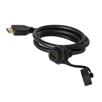 LSHITECH Extensia de Sârmă HDMI2.0 Conector HDMI-u Calculator, TV prin Cablu Monitor Set-top Box rezistent la apa Adaptorul de Date 1