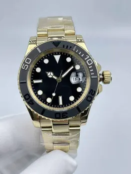 Luxury Mens Watch - Negru, 40 mm, rezistent la apa, și Fereastra Calendar 11