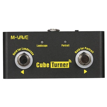 M-VAVE Cub Turner Wireless Page Turner Pedala Reîncărcabilă Foaie de Muzică Turner Susține Looper Conexiune Compatibil cu Android 14