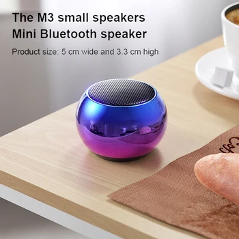 M3 fără Fir Bluetooth Boxe Portabile Mici de Metale Grele Subwoofer în aer liber, Mini Bluetooth Mic Difuzor HIFI Stereo Audio 11