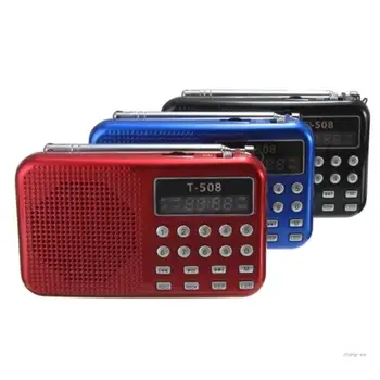M5TD Portabil FM Radio de Buzunar cu Retractabil Antena Built-in 3W Difuzor T508 17