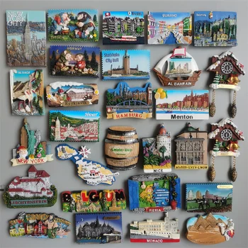 Magneti de frigider suveniruri turistice Elveția Reykjavik Islanda Belgia BAHRAIN New York, Norvegia, Suedia, Frigider Autocolante 10