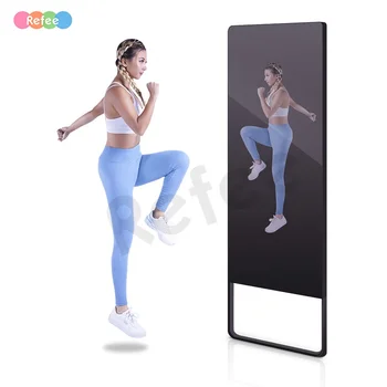 Mare interractive antrenament de fitness smart home gym trainer electronic ecran de sticlă oglindă de perete sală de sport 7