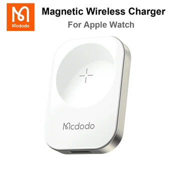 Mcdodo Portabil Wireless de Încărcare Pentru Apple Watch Serie SE 7 6 5 4 3 2 1 Airpods fulger tip Ceas Magnetic Wireless Încărcător 18
