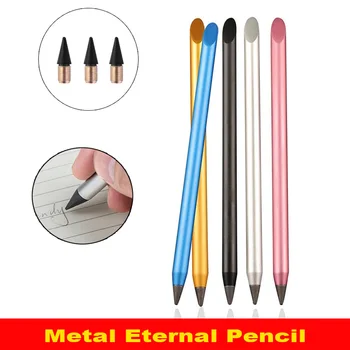 Metal Veșnică Creion Nelimitat Scris Noua Tehnologie Noutate Nici Un Stilou Cu Cerneală De Artă Schiță De Magie Creioane Pictura Consumabile De Papetărie 8