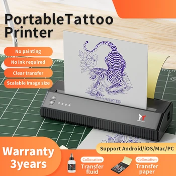 MHT-P8009 A4 prețuri en-gros bluetooth stencil tatuaj termică tatuaj printer Tatuaj Imprimantă, Hârtie A4 Imprimanta de Transfer Termic 18