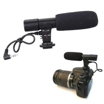 MIC-01 Condensator Profesional pentru Microfon de 3,5 mm Stereo de Înregistrare Interviuri Microfon pentru Camera DSLR de Înregistrare Video 4