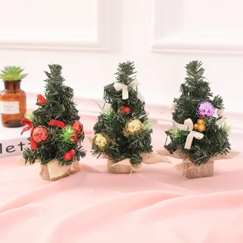 Mini-Brazi de Craciun Desktop Copac Decorativ din Plastic Zăpadă Iarna Ornamente de Masă Petrecere DIY Decorare de Cadouri de Crăciun pentru Copii 17
