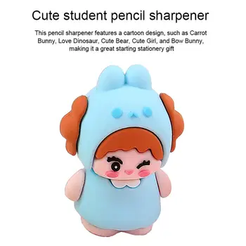 Mini Creion Ascuțitoare Mini Drăguț Desene animate Ascuțitoare Portabile Pen Cutter pentru Copii Drăguț Cadou de Papetărie Rechizite Distractiv 1