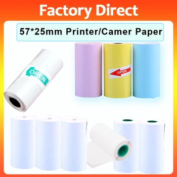 Mini Imprimanta Termica Etichete de Hârtie Autocolant Colorat Adeziv Hârtie Auto-adeziv pentru Wireless Bluetooth Foto 57mm Inkless Printer 17