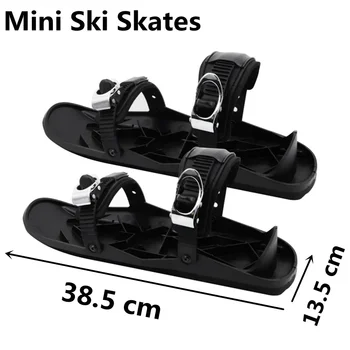 Mini Ski Patine pentru Zăpadă Scurt Skiboard snowblade-suri de Înaltă Calitate Reglabil Legături Portabil Schi, Pantofi de Zăpadă 21