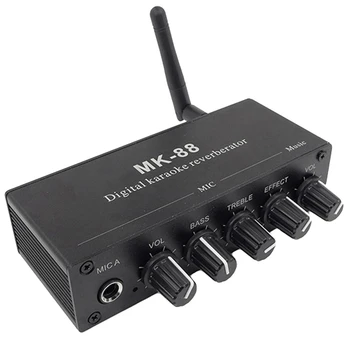 MK-88 6.5 Mm Microfon cu Reverb Efect Bluetooth Coaxial Decodor Stereo Preamplificator Amplificator Audio de Amestecare de Bord Ușor De Utilizat 10