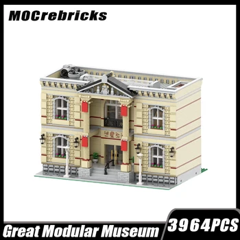 MOC-122684 City Street View Clădire Mare Modular Muzeul Bloc de Asamblare Model de Caramida Jucărie pentru Copii Cadouri