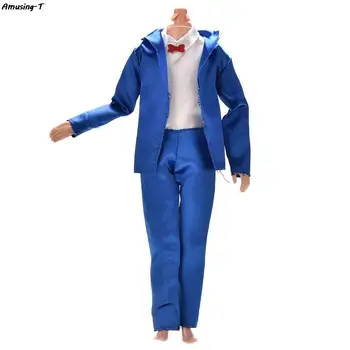 Moda Nou Accesorii de Mireasa Costum Cu Cămașă Albă Pentru Băiat Prieten 3Pcs/set Handmade Papusa Haine Pentru Papusa Ken