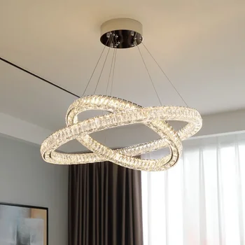 Modern Decor Acasă LED Lumini Nordice de Lux cu Cristal Minimalist Living, Dormitor de Mese, Hotel, Bar Candelabru CE SANDYHA 20