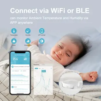 Multifunctional Wifi bluetooth-compatibil Lucru Cu Asistentul Vocal Inteligent Senzor Electronic de Temperatură Și Senzor de Umiditate 8